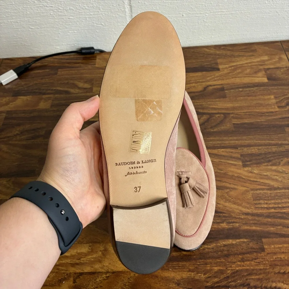 Baudoin & Lange Sagan Classic Tassel Loafers Size US 6.5 EU 37 Designer Luxury